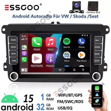 Für VW Scirocco 2008-2015 Autoradio Android 15 Apple Carplay GPS NAVI RDS Kamera