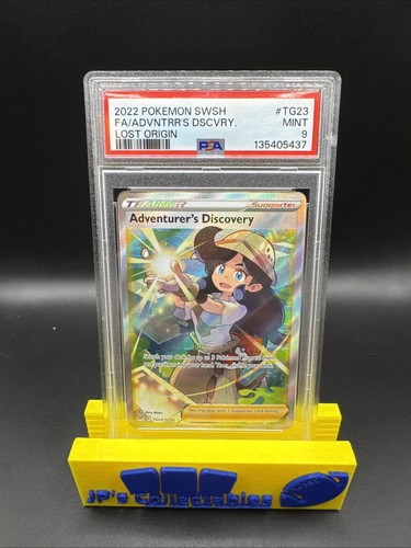 2022 Pokemon SWSH Lost Origin Adventurer’s Discovery #TG23 Full Art PSA 9