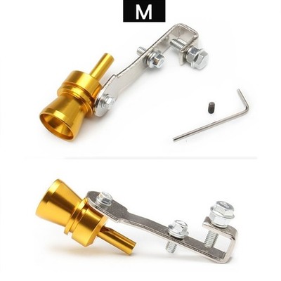 2 pcs M Refit Turbo Mound Exhaust Muffler Pipe Whistle Car Big loudspeaker Blue