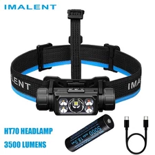 IMALENT HT70 Headlamp 3500 Lumens USB-C Lightweight Outdoor Camping Light