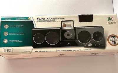 Logitech Pure-Fi Anywhere 2 Speakers iPod Dock W/ Remote - Black