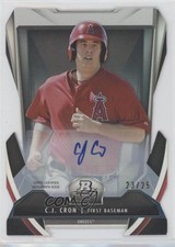 2013 Bowman Platinum Cutting Edge Stars Auto 23/25 CJ Cron #CESA-CC Auto he0