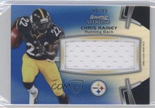2012 Bowman Sterling Jumbo Rookie Relic Blue Refractor 40/99 Chris Rainey 0f6