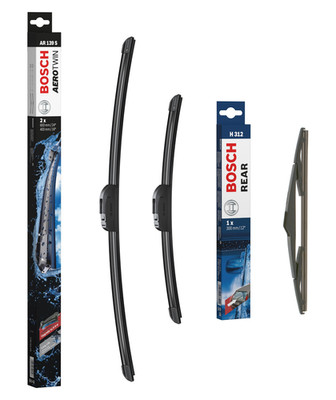 Hyundai ix35 Wiper Blades Set Front + Rear 2010 On BOSCH AEROTWIN AR139S H312