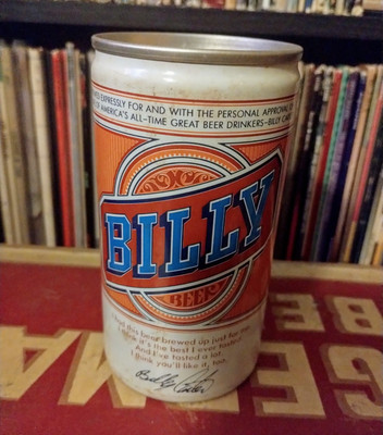 Billy Beer Can Flat Top Pull Tab Sealed Empty Falls City Brewing Florida