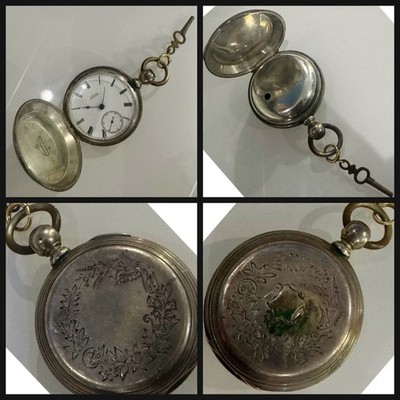 Vintage- Antique Full Hunter A. W. Co. Waltham Pocket Watch