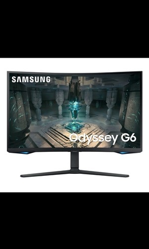 Samsung - Odyssey G6 27” Curved QHD FreeSync Premium Pro Smart/ New/ Black