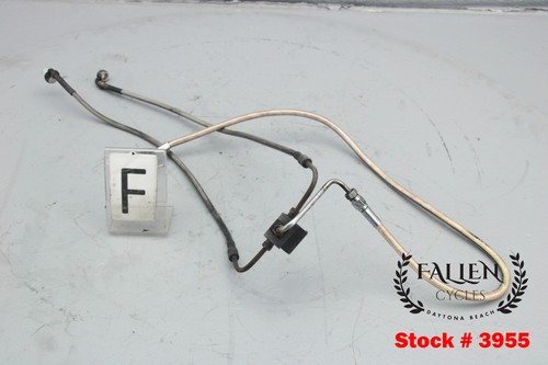 1991 Harley FXRS Low Rider Sport DUAL Front Brake Hose Line Kit BRAIDED #3955