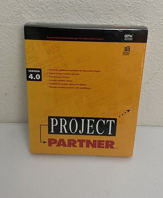 GTW Software Solutions Project Partner V4.0 For Microsoft Windows 95 NEW Sealed