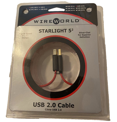 Wireworld Starlight 5² USB 2.0 A-B Audiophile Cable   New in Package