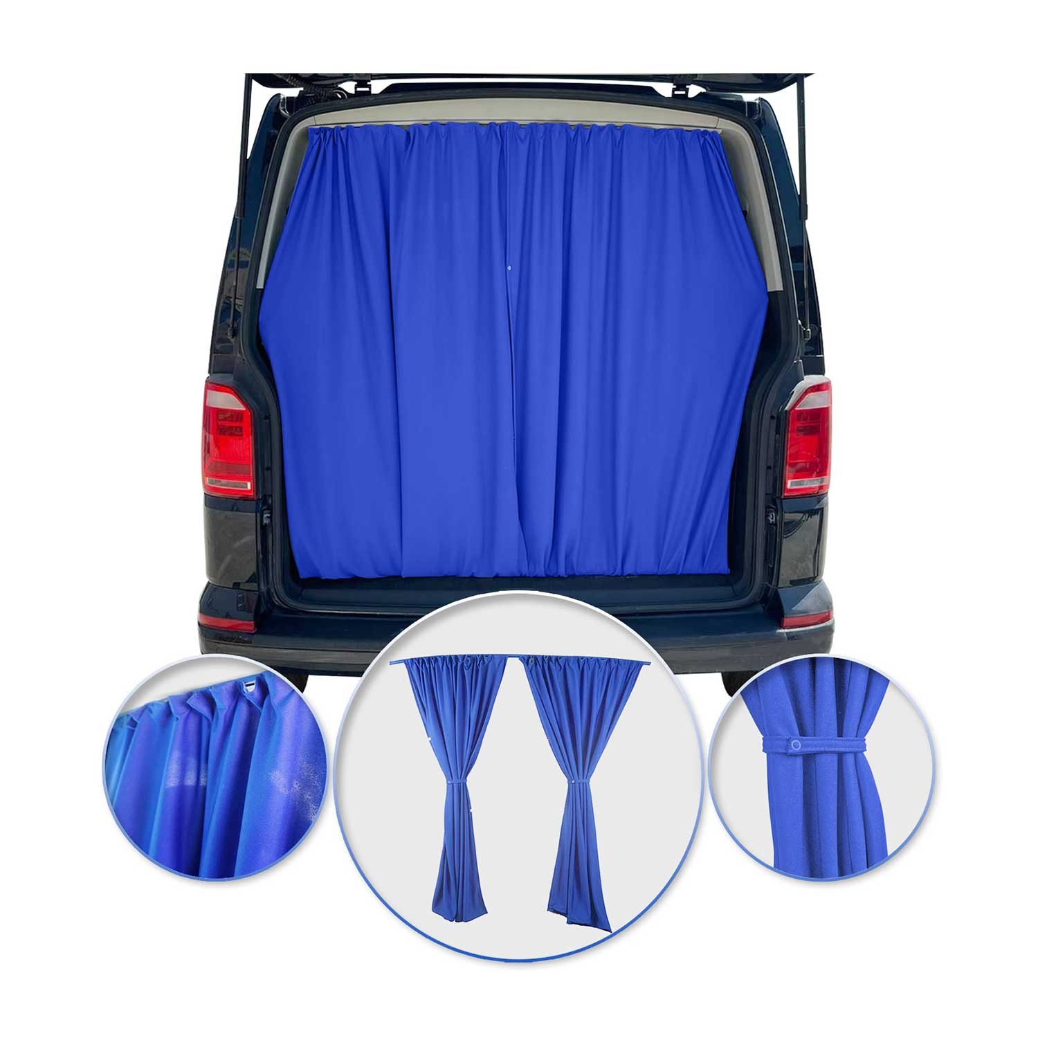 Rideau de hayon bleu foncé pour Mercedes Sprinter H2 avec protection solaire