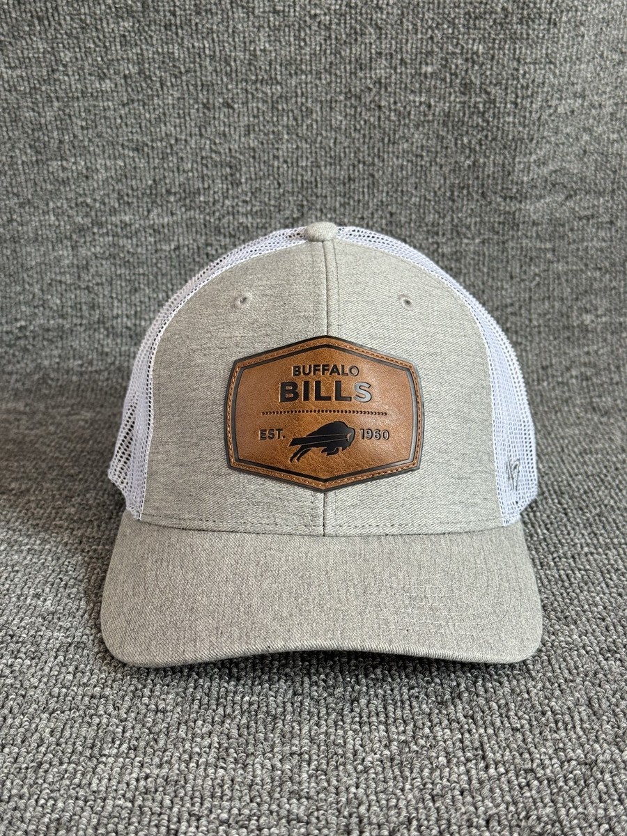'47 Brand Buffalo Bills Trucker Snapback Gray White OSFA Retro Hat