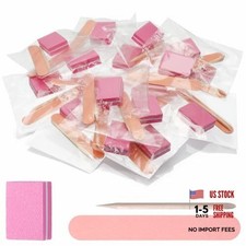 20 Set Disposable Manicure Kit, Individually Package with Mini Nail File Wood