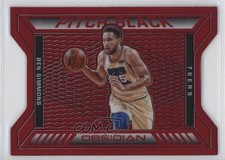2020-21 Panini Obsidian Pitch Black Electric Etch Red Flood Ben Simmons #14 0l1