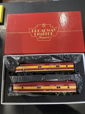 Broadway HO Scale 725 - DCC Sound Twin Powered E7 A&B Set - Florida East Coast