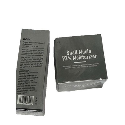 KOEC Snail Mucin 92% Moisturizer Cream 50g 1.76oz+ VITAMIN C FACIAL SERUM 1.01O