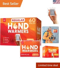 Hand Warmers, Regular/Large/Jumbo, 30/60 Individual Warmers, Regular/Adhesive...