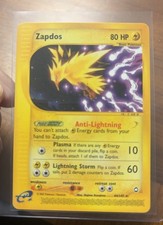 Zapdos 44/147 Aquapolis Non Holo Rare 2003 Pokemon Card NEAR MINT
