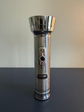 EVEREADY Captain Union Carbide Vintage Metal Flashlight Made in USA Collectible