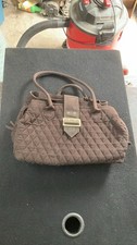 Vera Bradley Quilted Brown Satchel Bag