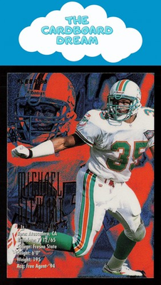 #ad #ad Michael Stewart 1995 Fleer #227 Miami Dolphins $1.65