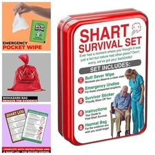 Gag Survival Kit,Relaxation Prop - Poop Survival Prank OT H Set Z7I9