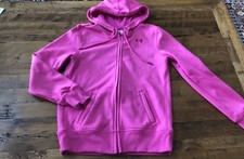 Under Armour Storm Cold Gear Womens Small Fuchsia Pink Full Zip Hoodie Jacket