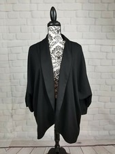 Chelsea & Theodore Women's Open Front Cardigan Size 1x Pockets Stretch Knit Rr01