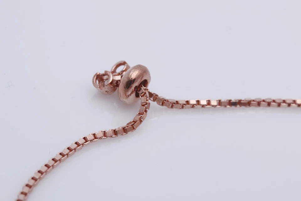 Pulseira de prata esterlina 925 ouro rosa diferente corrente joias feitas à mão turca - Imagem 3 de 4