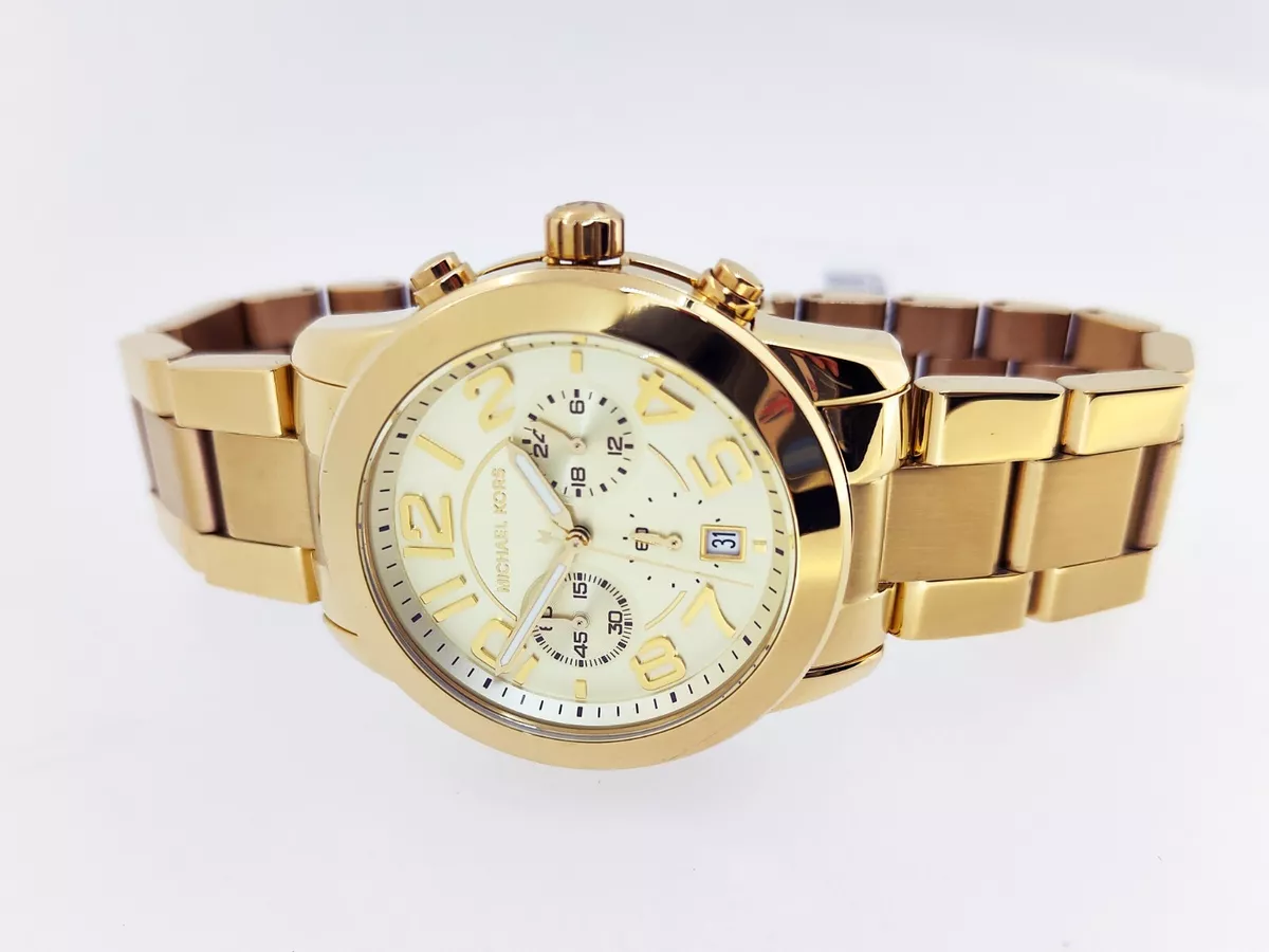 Michael Kors Ladies MK5726 Mercer Gold Tone Watch BRAND NEW
