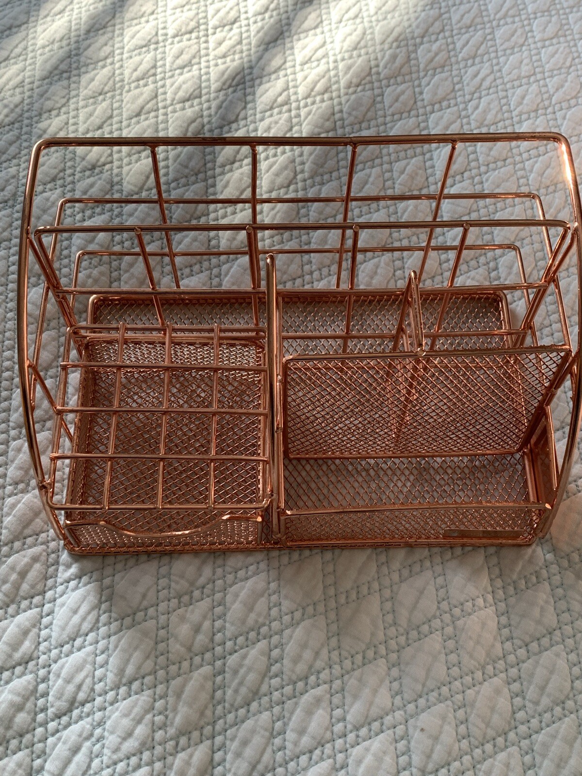 Rose Gold pencil holder desk organizer