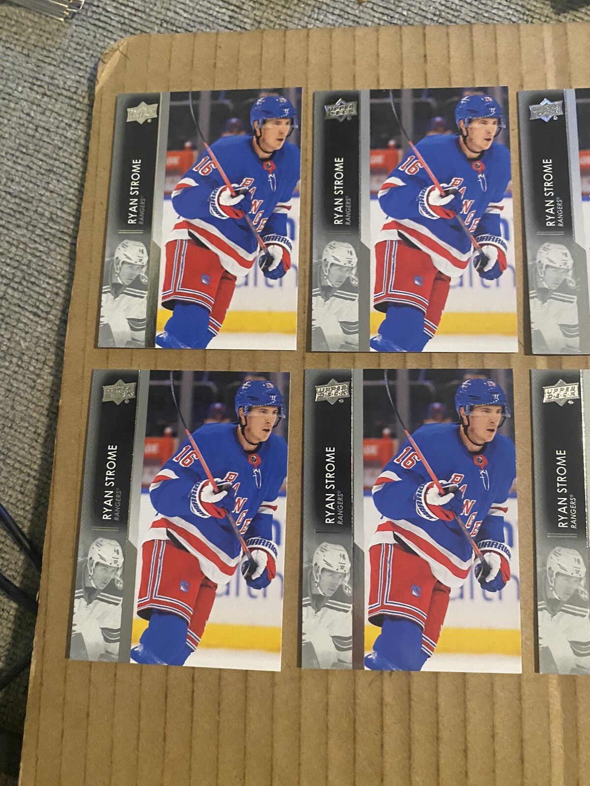 (14) 2021-22 Upper Deck Series 2 #372 Ryan Strome Lot #2 New York Rangers