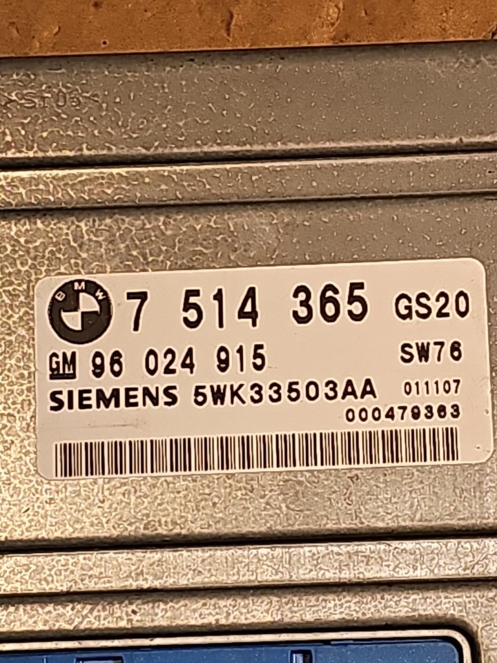 BMW 3 5 X5 SERIES E36 E46 E39 TRANSMISSION CONTROL MODULE 7514365