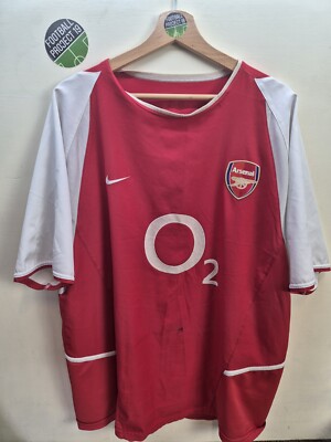 Arsenal Nike Home Football Shirt 02/04 Season's, Size Large