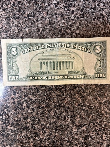 1988 A 5 Five Dollar Bill Atlanta “F” Federal Reserve Note - Picture 5 of 5