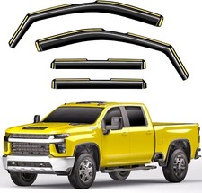 in-Channel Window Rain Guards 2020-2025 Silverado/Sierra 2500HD/3500HD Crew Cab