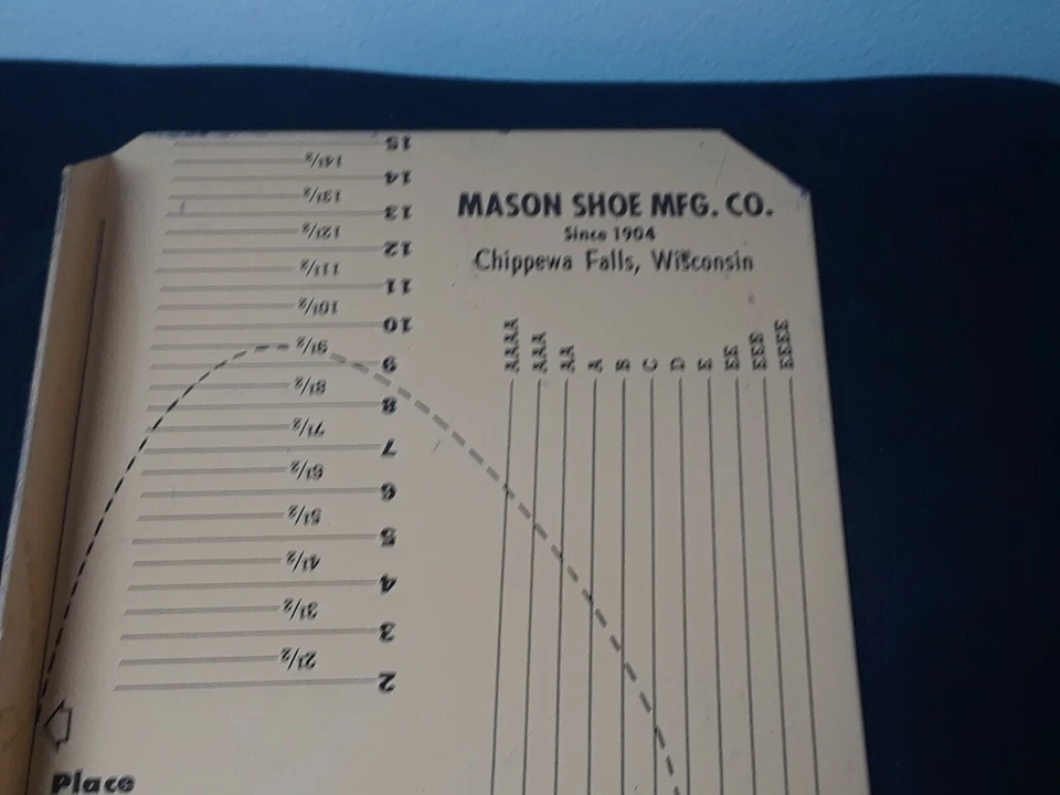 Dispositivo de medición de masón vintage para hombres y niños gran pieza publicitaria. Foto 2 de 4