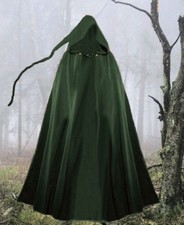 Gothic Mittelalter LARP Umhang Cape lange Zipfel Kapuze Mephisto NEU