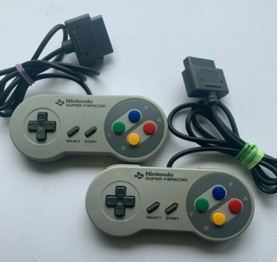 Lot of 2 Super Famicom Controller 2x Official Nintendo for SNES