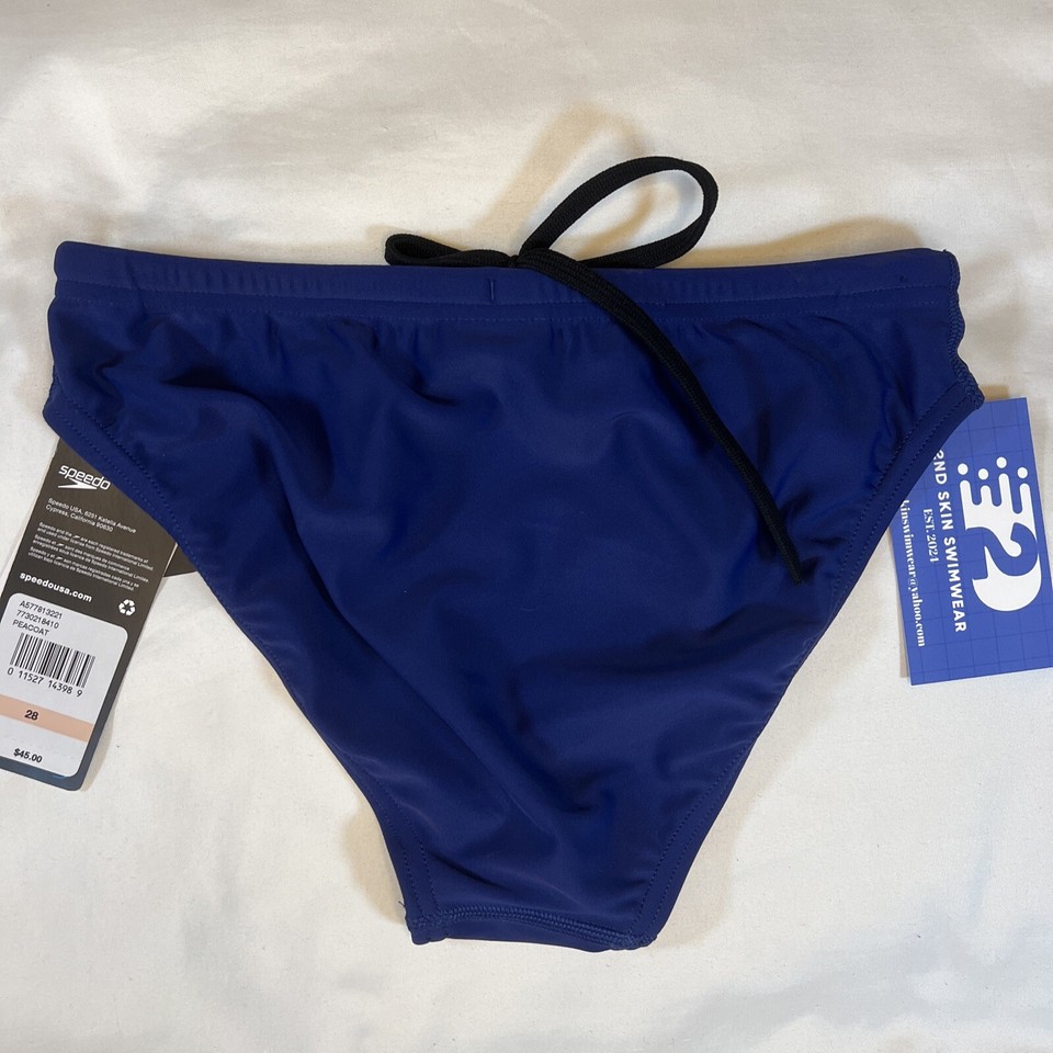Men’s Speedo Bikini Swim Brief, Eco, Peacoat, Size 28 | eBay