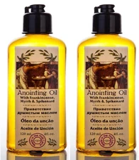 2 Bottles of Anointing Oil with Frankincense, Myrrh and Spikenard 120ml