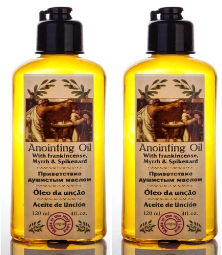 2 Bottles of Anointing Oil with Frankincense, Myrrh and Spikenard 120ml