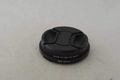 B60 to 62mm Adapter Ring + 62mm UV Filter w/Cap for Hasselblad 80mm/2.8 CF Lens