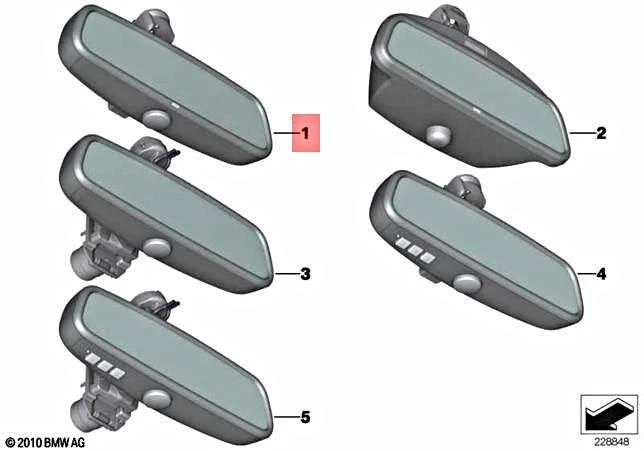 Genuine BMW Alpina Hybrid M6 X3 X4 M X5 X6 Interior Mirror Ec  