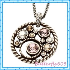 Brighton Halo Crystal Neutral Pendant Necklace