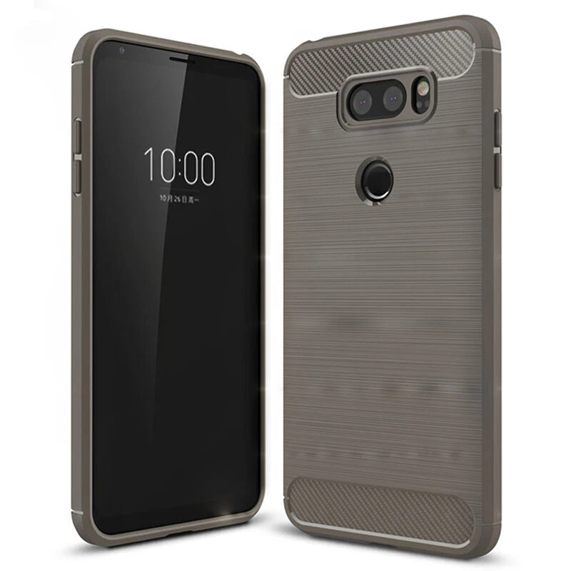 Case for LG V30 V30S V50 V40 V60 Velvet ThinQ Slim Shockproof Carbon Fiber Cover - Image 3 of 4