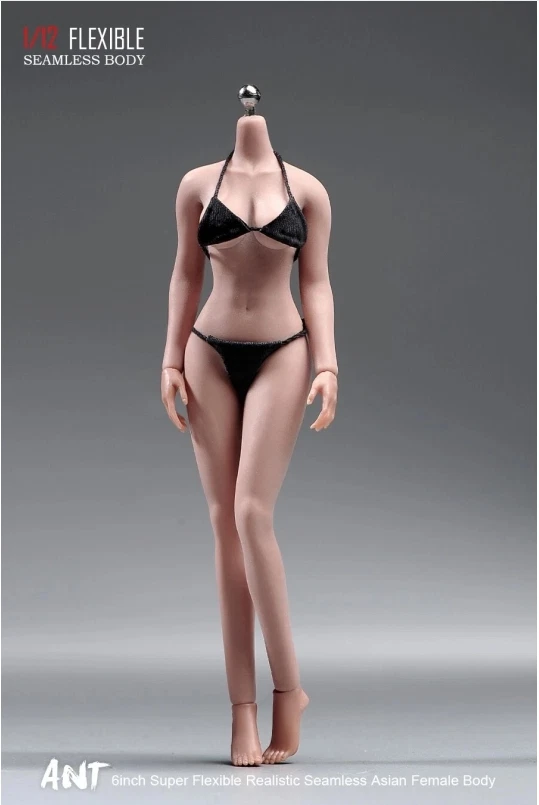 Figura de acción flexible de 6" con cuerpo femenino bronceado sin costuras 1:12 silicona ANT T305M EE. UU. Foto 2 de 4