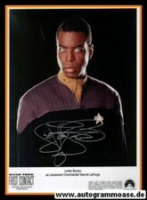 Autograph Movie (USA) | LeVar BURTON | 2001 Photo 'Star Trek' (Geordi LaForge)