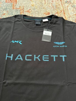 Hackett London Aston Martin Racing Short Sleeve T-Shirt - Black