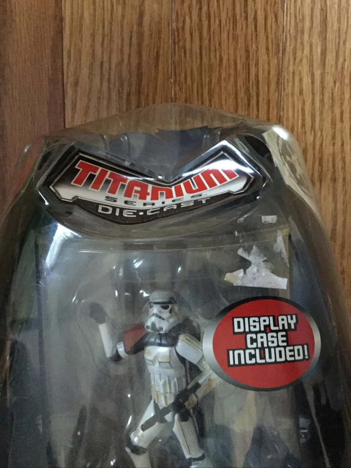Star Wars Titanium Series Die-Cast Sandtrooper acabado vintage Foto 3 de 3
